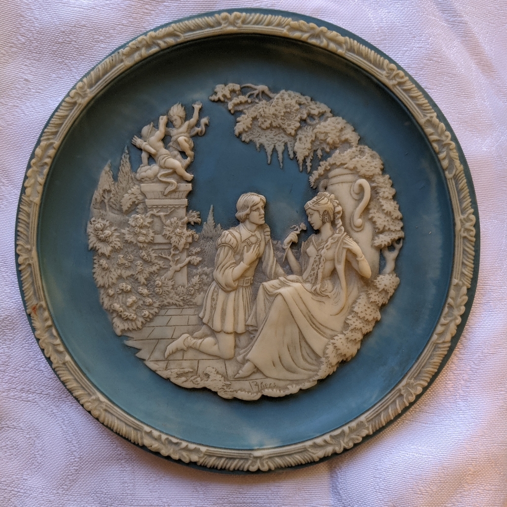 Shall I compare thee to a summer's day. Bradford Exchange plate.